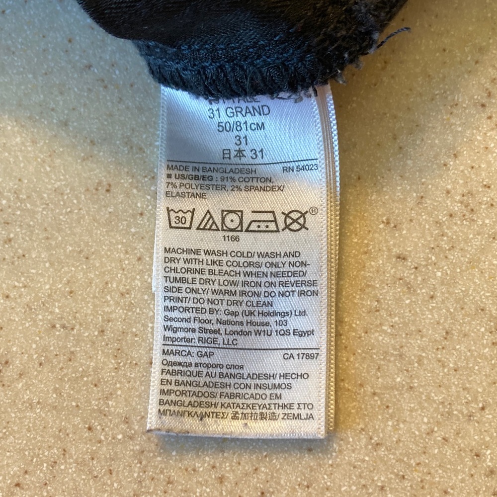 GAP Black Skinny Corduroy Jeans Women Size 31 Tall - Picture 4 of 16